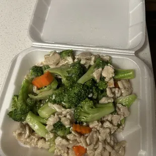 Chicken with broccoli