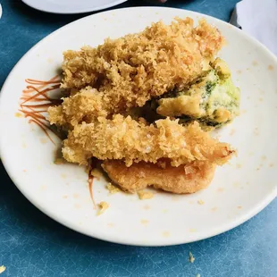 Shrimp and vegetable tempura