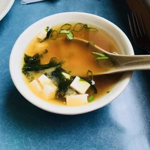 Miso soup, settled