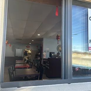 The drive through window