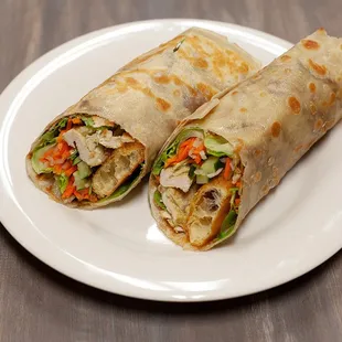 Grilled chicken zhuabing wrap