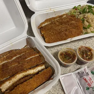 Chicken Katsu x2 and Fried rice