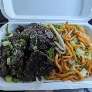 Short ribs , chow mien