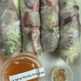 The best spring rolls! They have shrimp too!