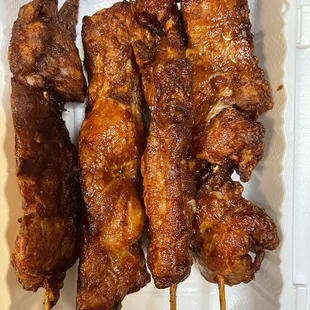 chicken on the stick