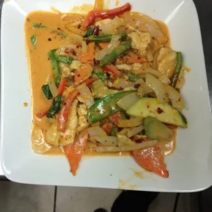 Red panang curry