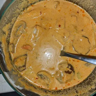 Red curry with vegetables