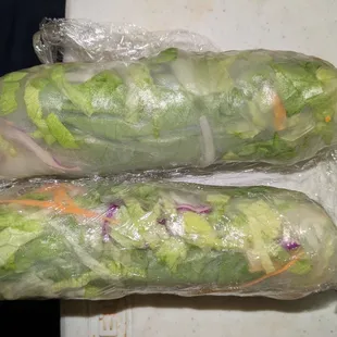 Tofu salad rolls