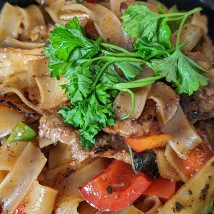 Drunken noodles.