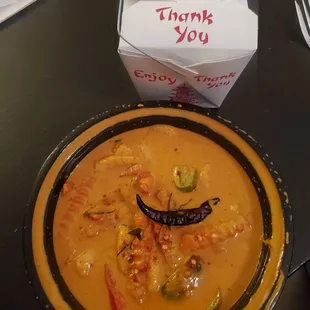 Panang Curry with Shrimp