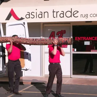 Full service pick up and delivery available for cleaning, rug pads, and rug sales.