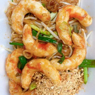 shrimp and noodles