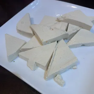 Plain steamed tofu for my kid