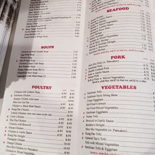 sushi and sashimi, menu