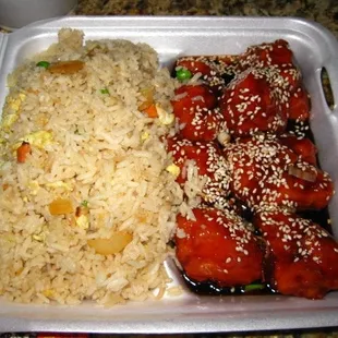 sesame chicken lunch special