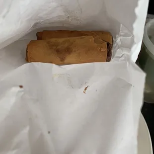 Egg rolls- good and crispy.