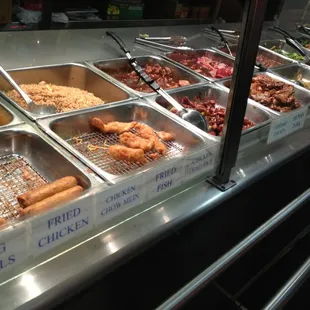 Not very many vegetarian selections