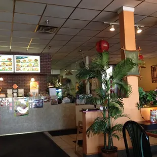 Step up to order out or sit and be served.