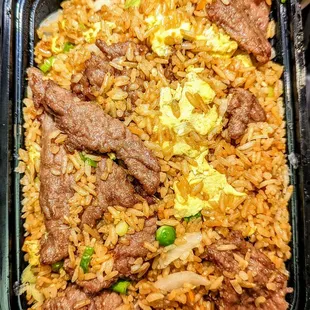 Beef fried rice