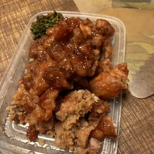 This order ended up being super hard and dry, likely because the chicken was reheated