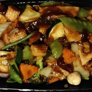 Szechuan chicken with extra veggies