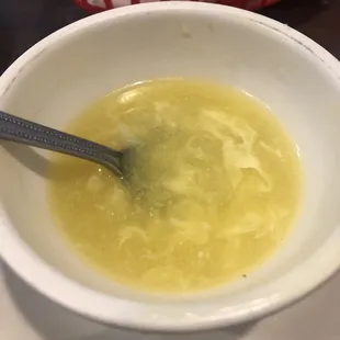 Egg drop soup (almost gone)
