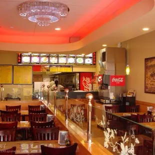 the interior of a restaurant