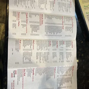 Updated menu!