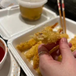 Do not ever order the shrimp tempura. They do not properly clean the shrimp, and never cut out the poop lining the back.