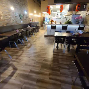 the interior of a restaurant