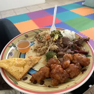 S3. General Tso's Chicken S1. Orange Chicken S6. Mongolian Combo 3. Cream Cheese with Crab Wontons