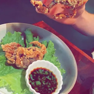 Fried soft shell crab