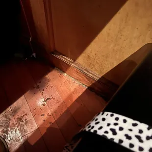 The floor under our booth.