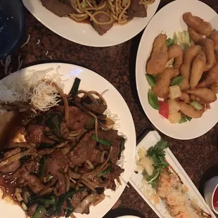 Mongolian Beef  Lo main noodle