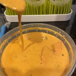 Watery, watery sauce for this Butter Chicken.
