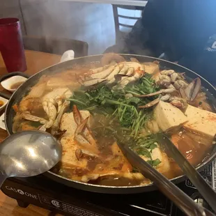 Seafood JeonGol DO NOT ORDER IT!!! The crabs are not fresh! It's like stinks. We all got diarrhea after eat it.