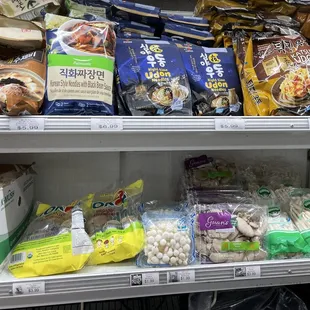 a variety of food items