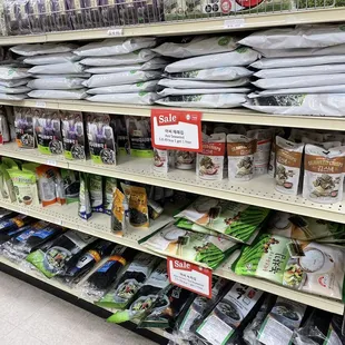 a variety of food items