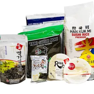 a variety of food items