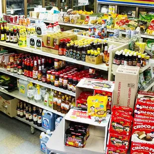 a variety of food items