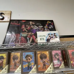 a variety of dvds on a shelf