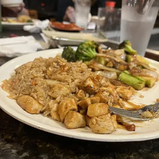 Chicken hibachi plate