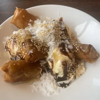 Fried Banana and Ice Cream
