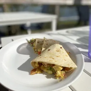 a plate of food on a table