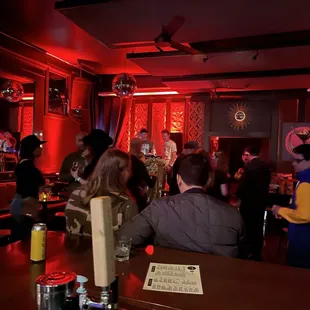 DJ Night just getting started (red theme)