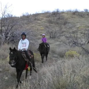 Riding out on the trail