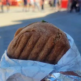 Eggplant breakfast sandwich