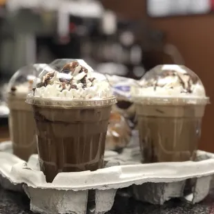 $1.75 Iced Coffee with Caramel/Hazelnut! All coffee produced from a professional-grade Laranzato Specialty machine.