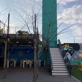 Upstairs seating