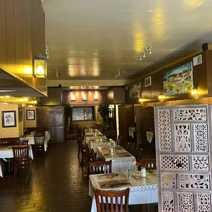 the interior of the restaurant